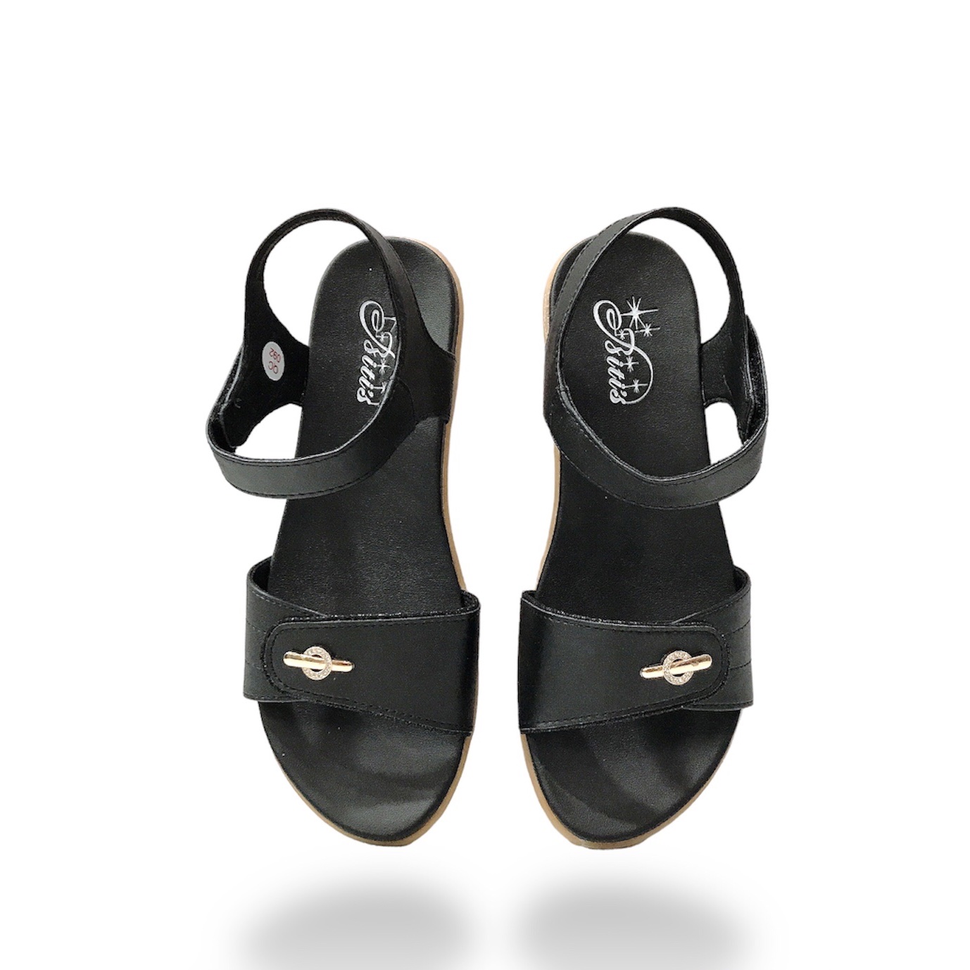 {3cm} Xăng Đan Nữ, Sandal Nữ Đẹp BRW000100KEM (size 35-39)
