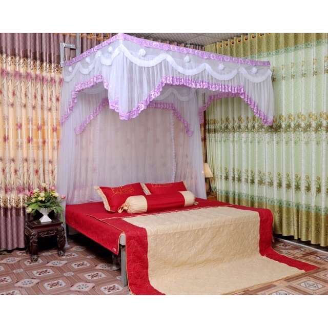 màn khung cung đình tuyn lạnh cao cấp( kèm cả khung)