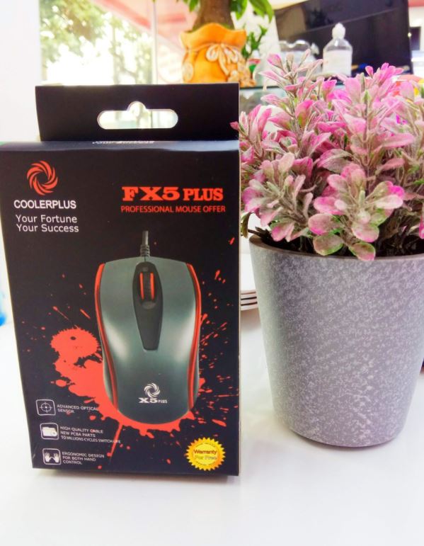 Chuột, chuot quang dây USB Coolerplus FX5 Plus, LED - Bảo hành 2 năm