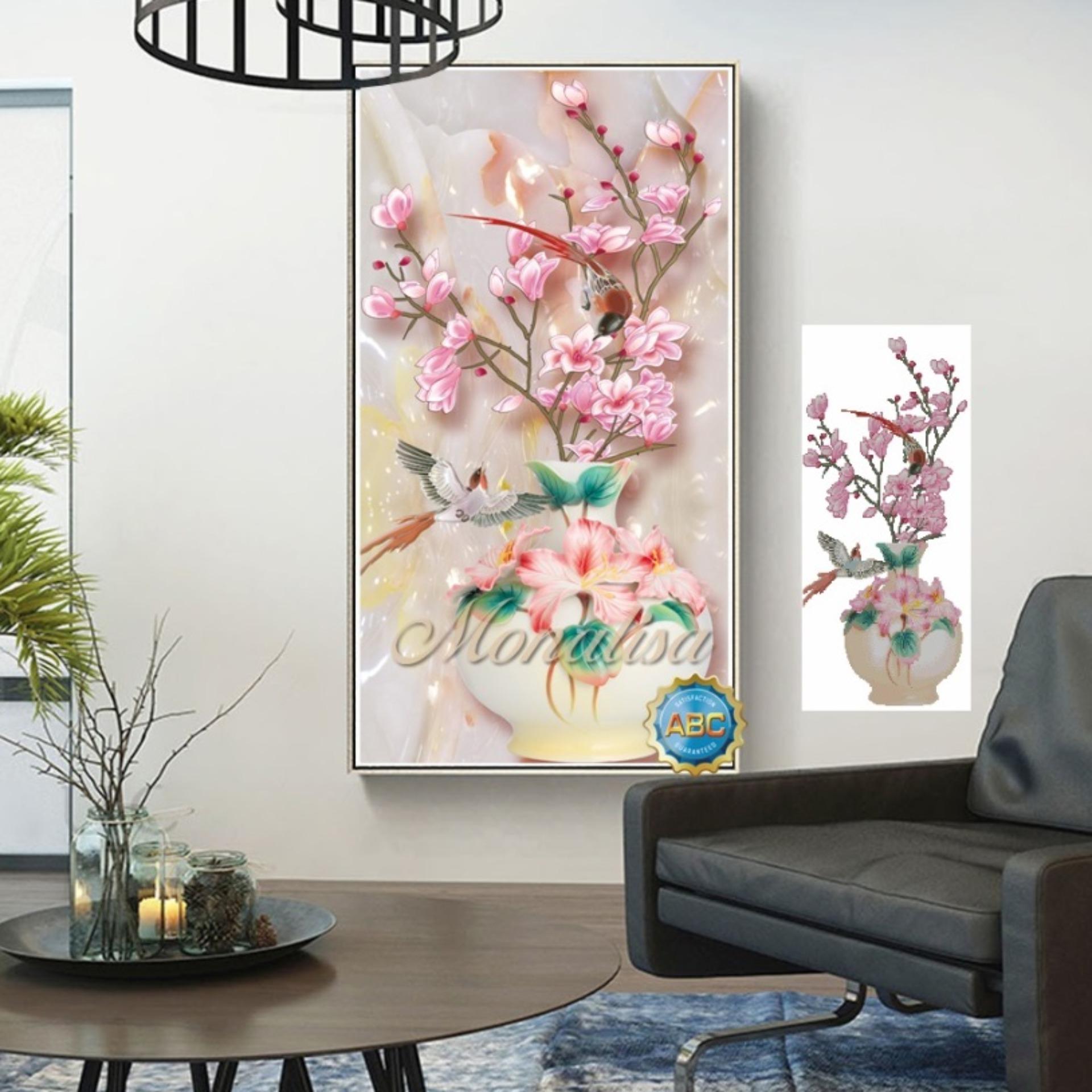 Tranh đính đá Bình hoa nghệ thuật y8109 kích thước 120x65cm. Vải nền ( in sẵn ký hiệu, tráng nilon chống ẩm mốc và có phủ keo trong suốt).. Shop cam kết bán hàng đúng mẫu mã sản phẩm, đảm bảo chất lượng-uy tín lên hàng đầu