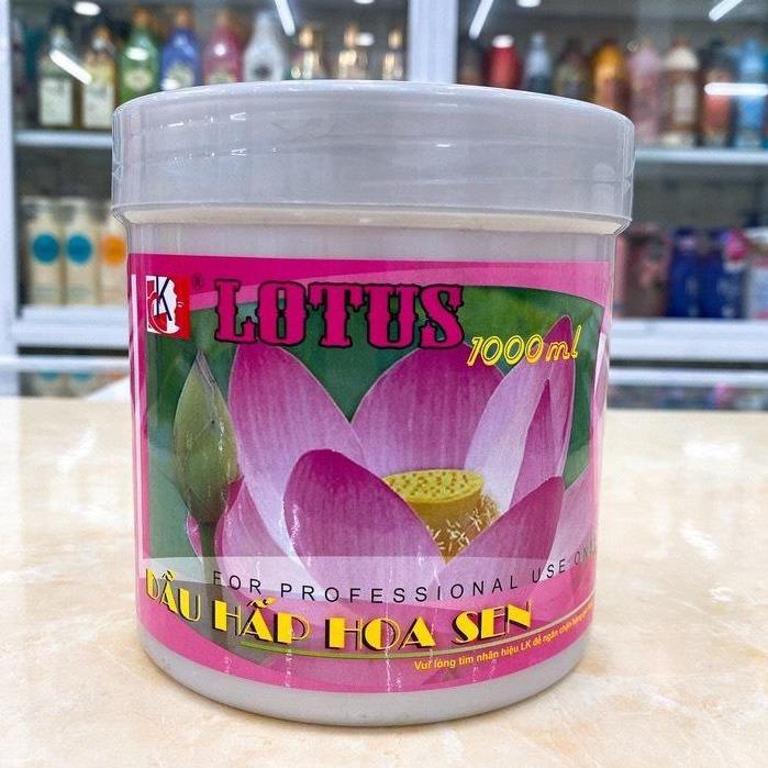 Dầu hấp dưỡng tóc hoa sen Lotus 500ml - 1000ml