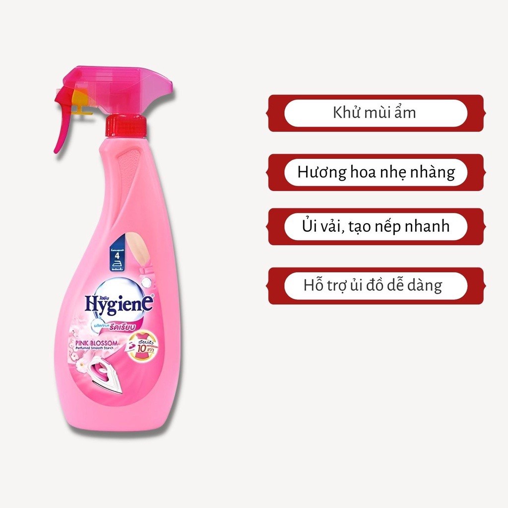 Nước Xịt Ủi Thơm Quần Áo Hygiene 550ml