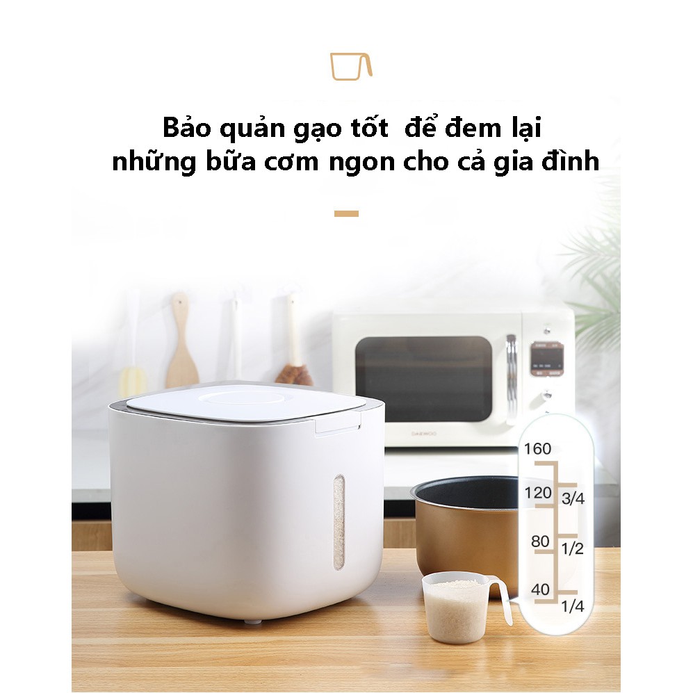 Thùng đựng gạo thông minh ecoco - chống ẩm, chống mối mọt - loại 5kg và 10kg - chính hãng