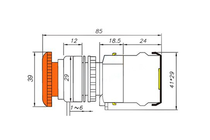 Nút Dừng Khẩn Cấp - Emergency Stop LA38