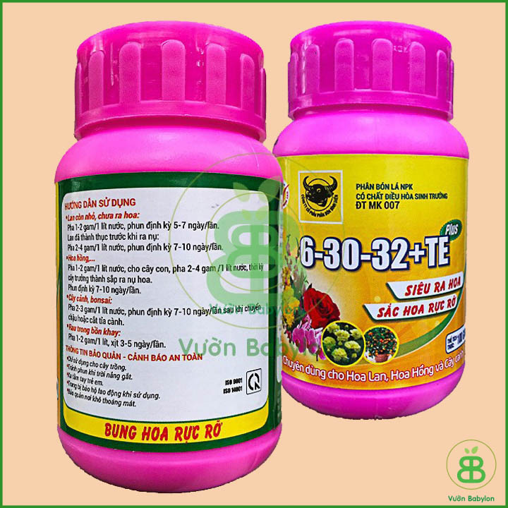 Phân Bón Lá Đầu Trâu NPK 6-30-32 Siêu Ra Hoa