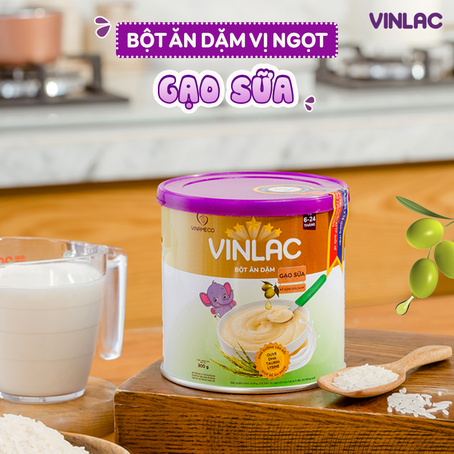 Bột ăn dặm Vinlac vị Gạo Sữa