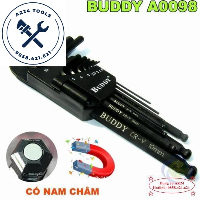 Bộ lục giác 9 cây buddy ba0098 có nam châm