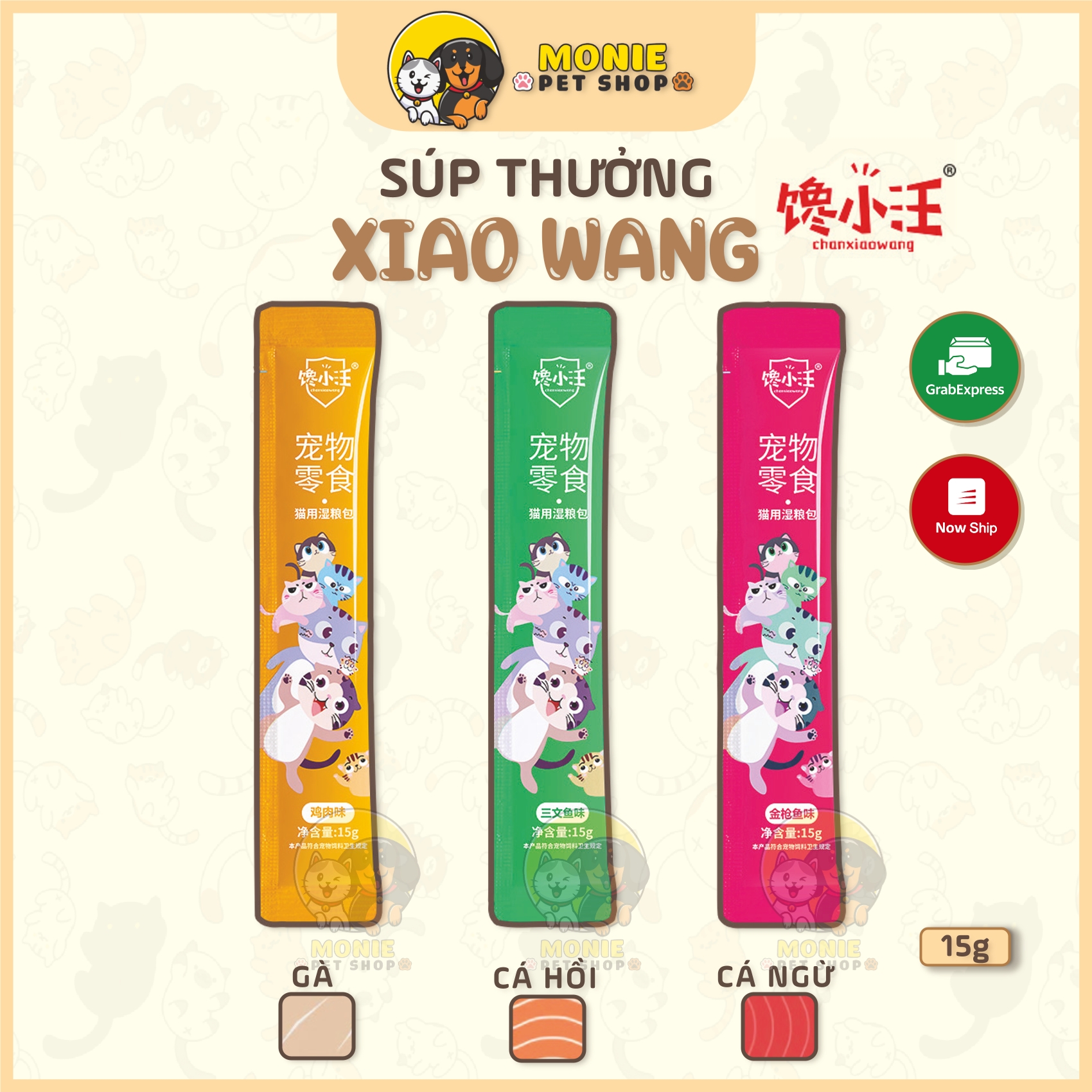 100 thanh Súp thưởng các loại cho mèo