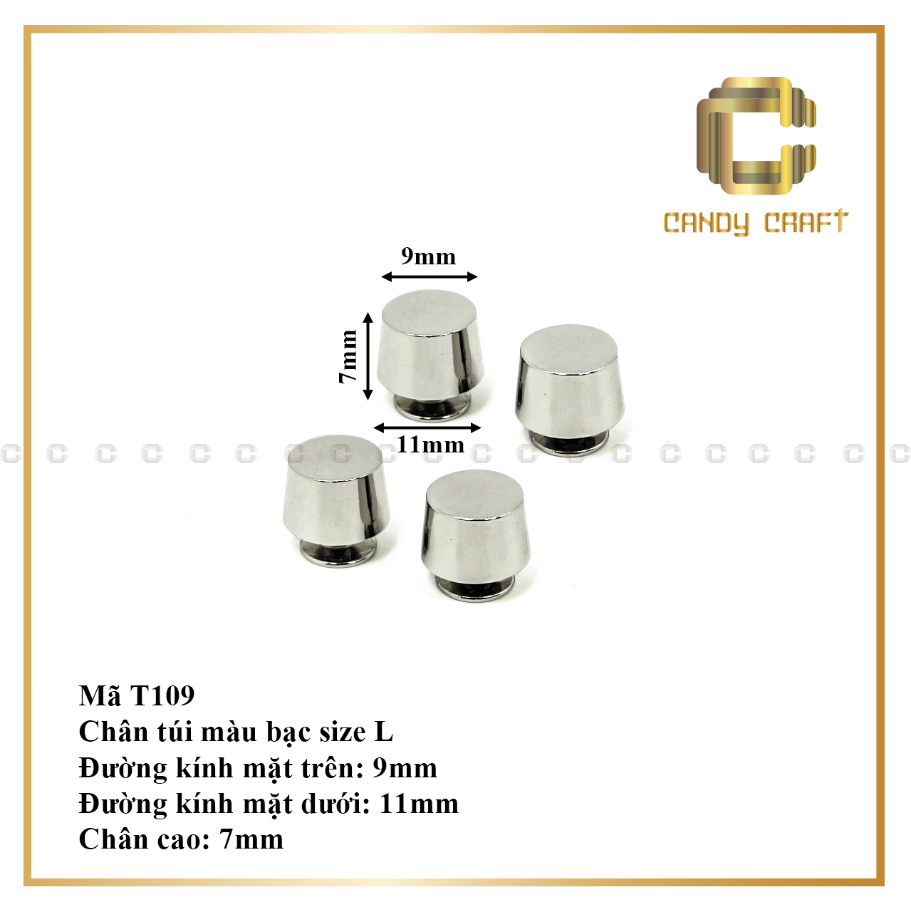 CHÂN TÚI (CHÂN ĐÁY TÚI) - phụ kiện làm túi xách