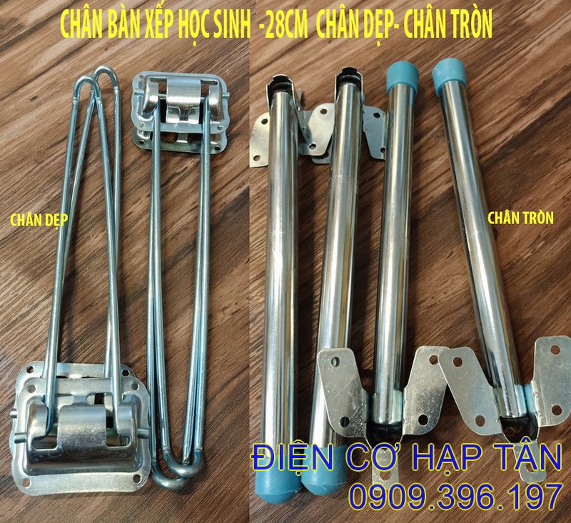 4 chân bàn xếp -học sinh -27cm -dẹp –tròn