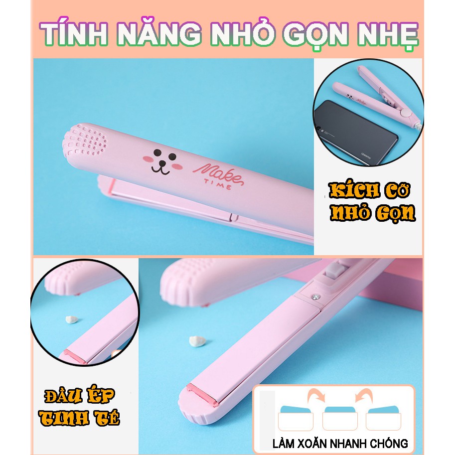 Máy ép tóc🚀Duỗi tóc, kẹp tóc uốn xoăn tóc Hàn Quốc cao cấp