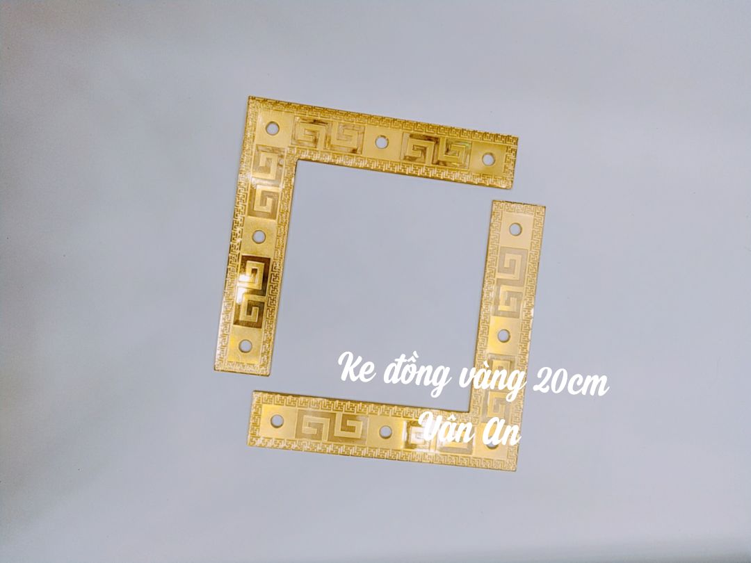 Combo 2 ke góc đồng vàng 20cm G01
