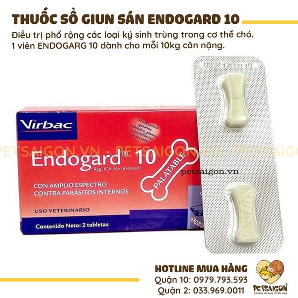 THUỐ.C SỔ GIUN ENDOGARD 10 DÀNH CHO CHÓ
