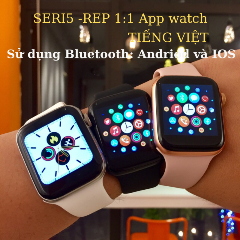 Đồng Hồ Thông Minh Cao Cấp T500 1.75 "HD – Đồng Hồ Apple Watch Seri 5 T500 Bluetooth Nghe Gọi Theo Dõi Sức Khỏe,Tùy Chỉnh Mặt Với 63 Hình Ảnh - Thay Được Dây,Nút Xoay Digital Crown,Chống Nước,Tiếng Việt 100%
