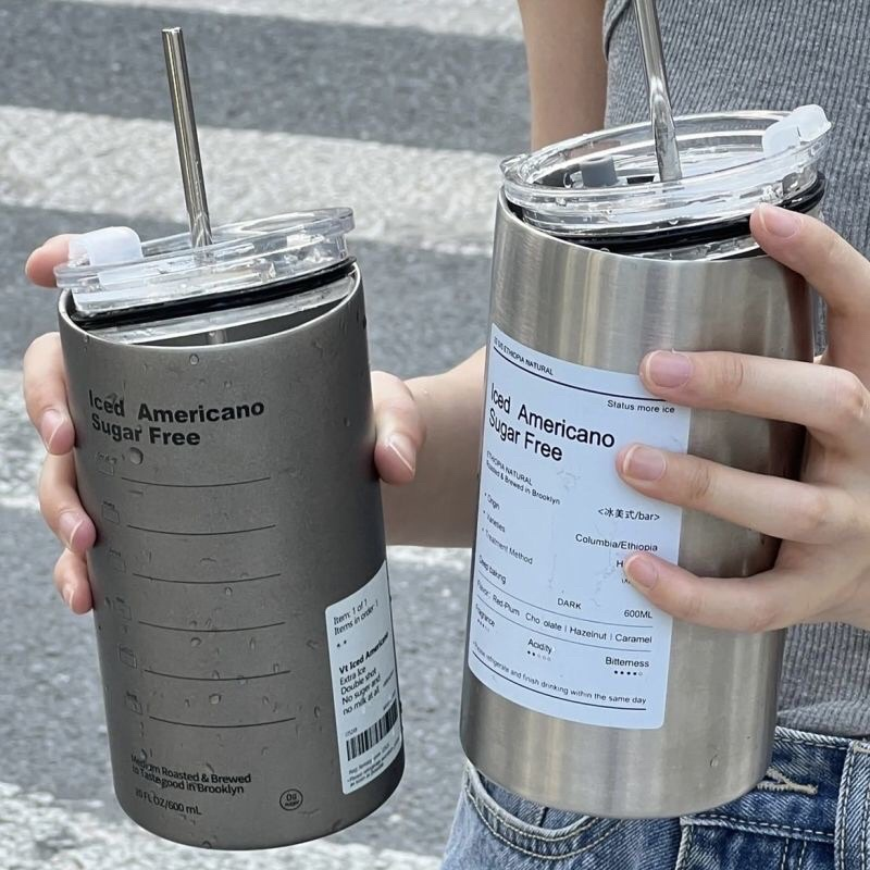 Cốc Giữ Nhiệt Ly Giữ Nhiệt Inox 304 Ly Uống Coffee 600ml
