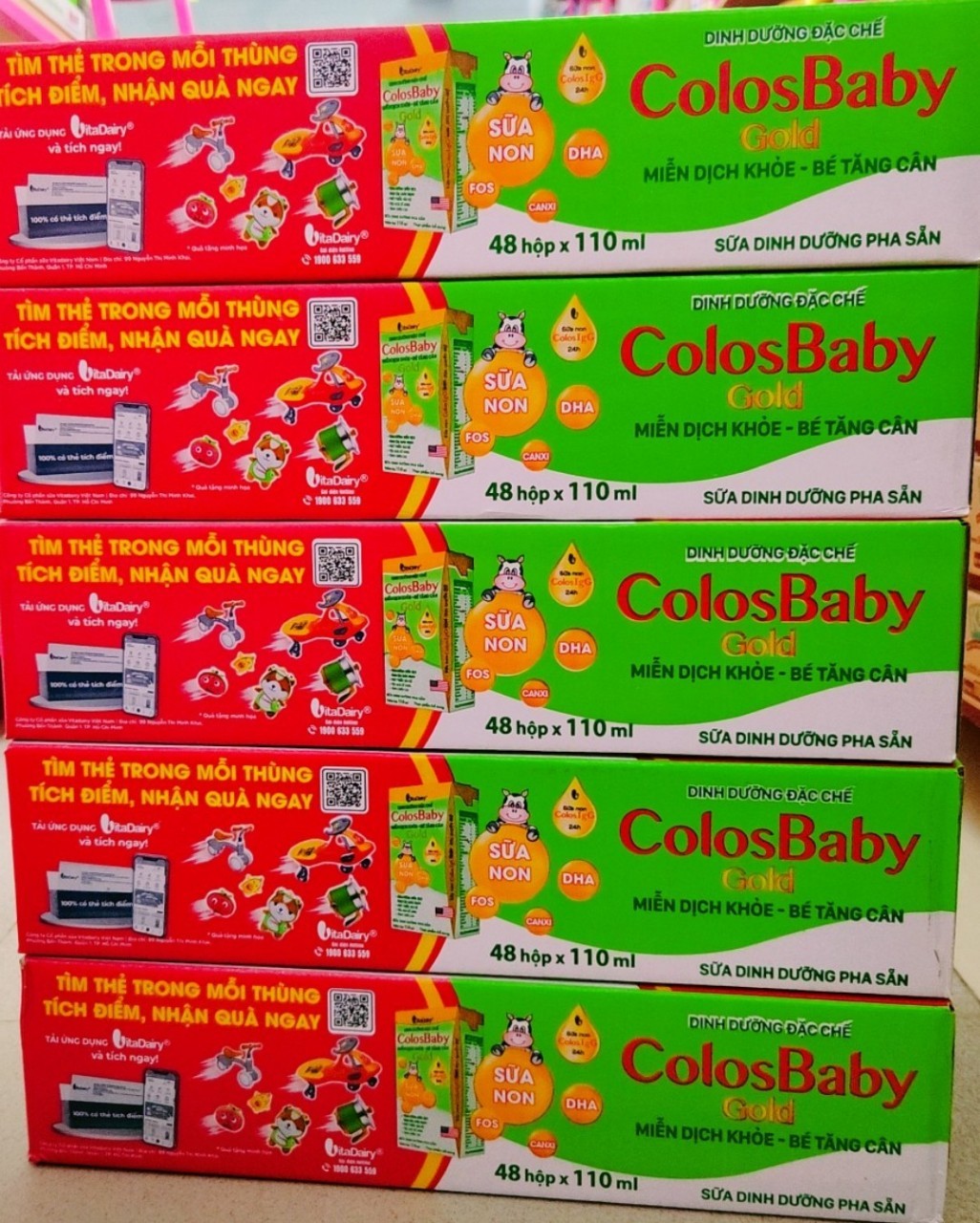 sữa bột pha sẵn colos baby 110ml *48 hộp (date mới)