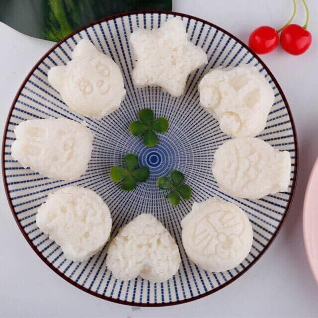 Set 3c 6c khuôn cơm tạo hình cho bé siêu dễ thương