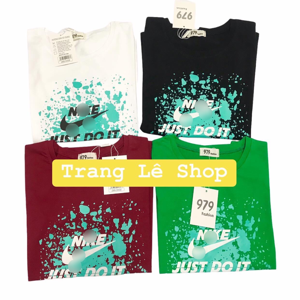 ( Hoạ tiết: Just Do It - AO0004) Áo Thun Thái nữ Cotton 4 chiều, mềm mịn, in nổi 979