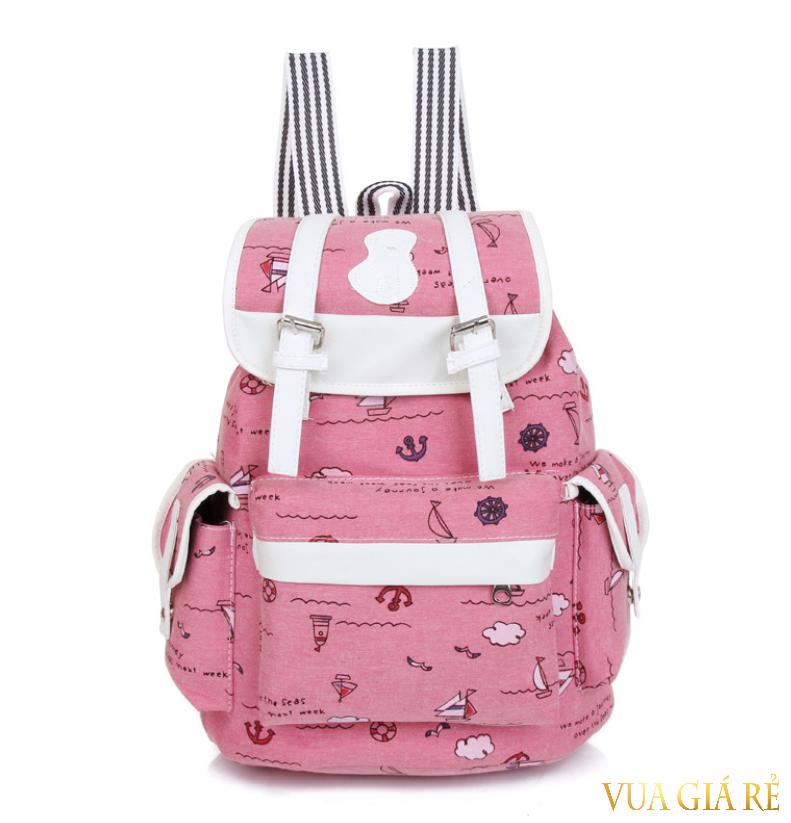 Balo vải thời trang nữ siêu dễ thương Vua Giá Rẻ