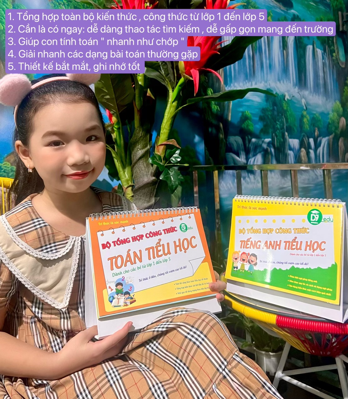 Bộ lịch công thức Văn toán và tiếng anh tiểu học