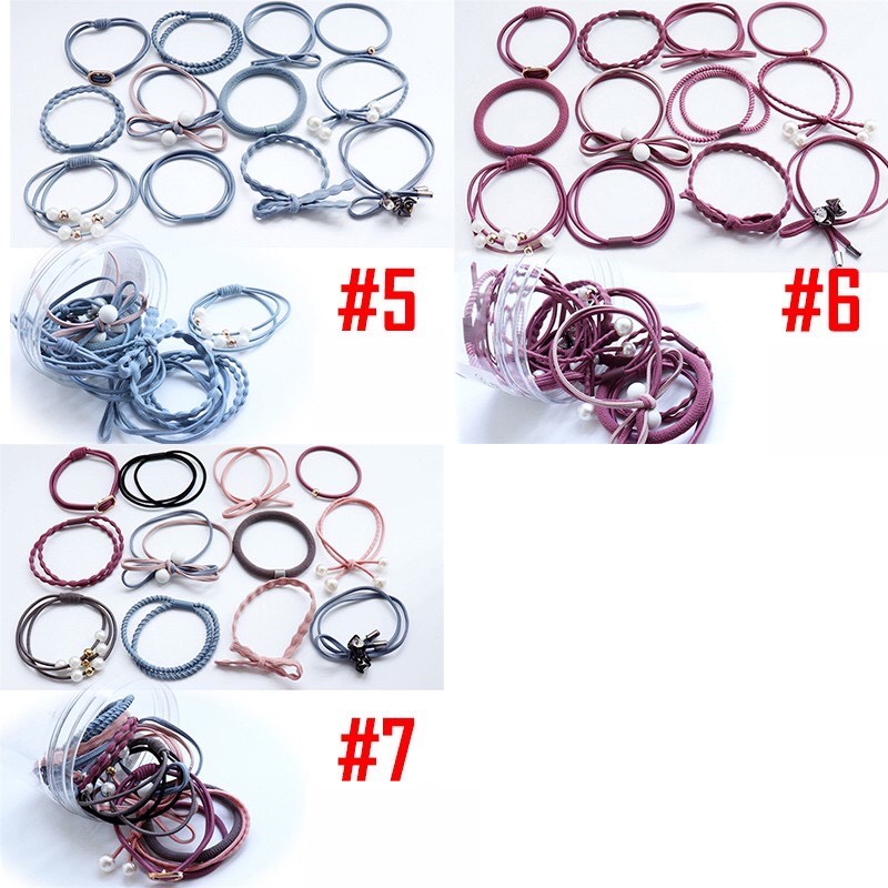 SET HỘP 12 THUN BUỘC TÓC