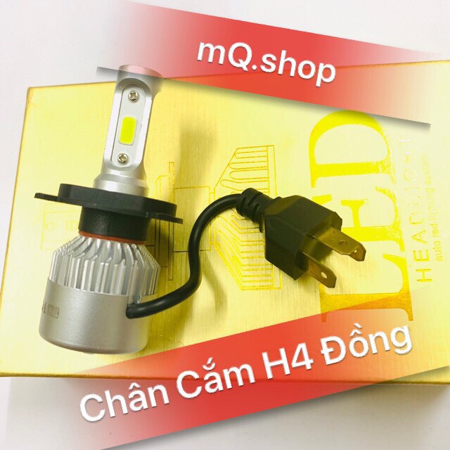 ĐÈN PHA LED X7S  3 TIM LED H4 (GIÁ 1 BÓNG)
