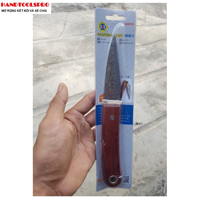 Dao ghép cây cán gỗ a0019-g c-mart