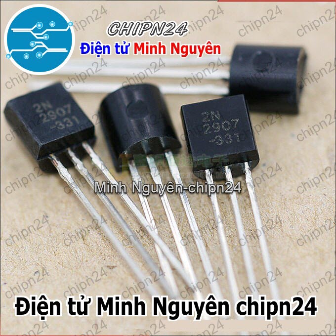 [25 con] (KT1) Transistor 2N2907 TO-92 PNP 600mA 60V (N2907 2907) - HH003338