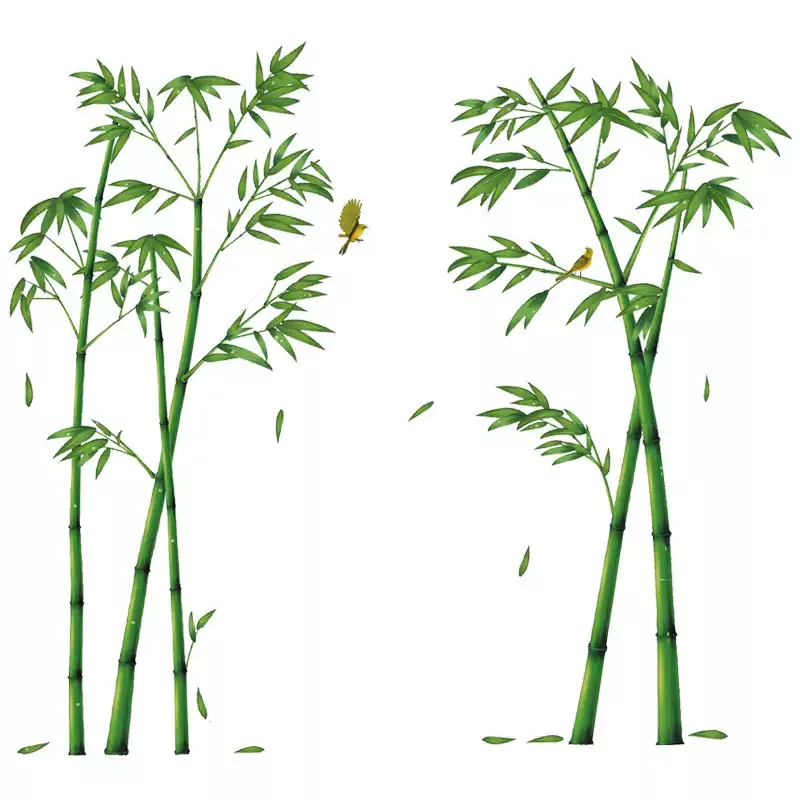Decal dán tường: Cành trúc xinh GS227