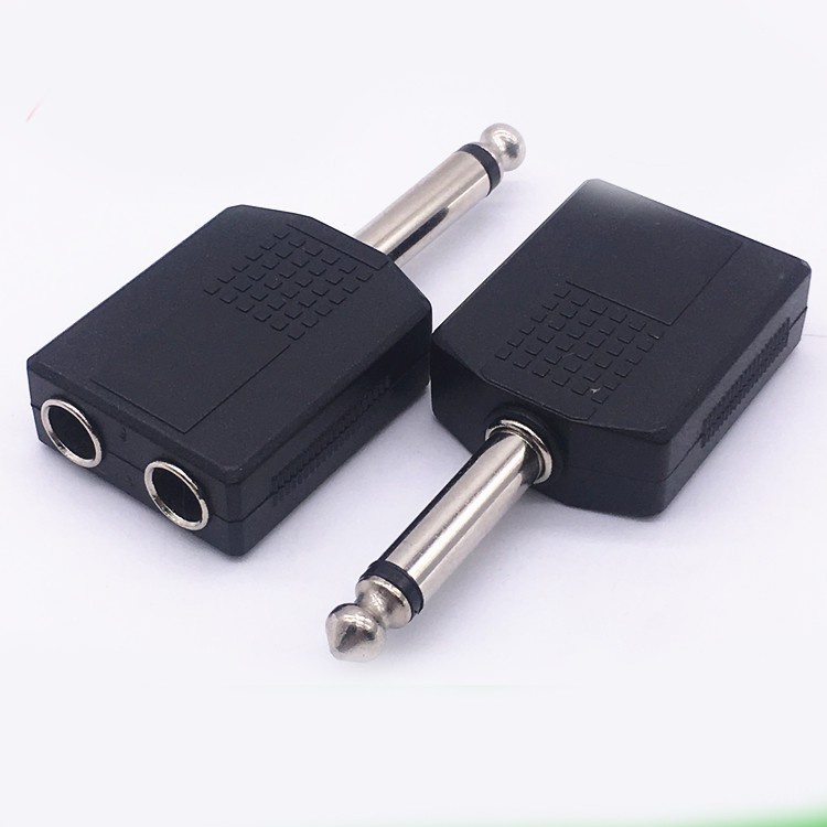 Jack chia cổng micro 6.5mm chia từ 1 cổng ra 2 cổng dùng hát song ca