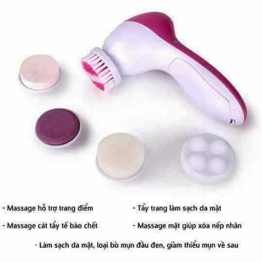 Máy Massage Rửa Mặt 5 trong 1 Beauty Care