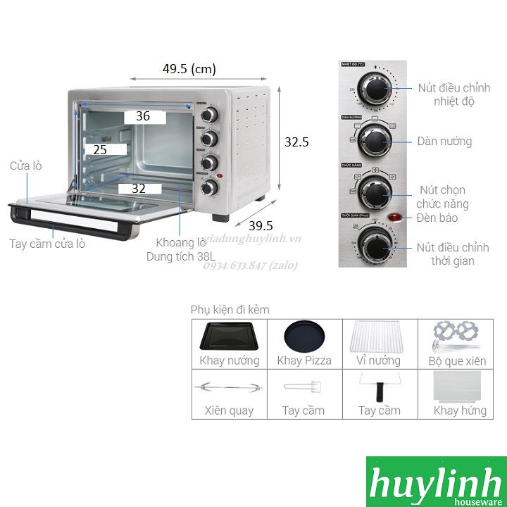 Lò nướng đối lưu Sharp EO-A324RCSV-ST - 32 lít - 12 chức năng [A323 - 5 chức năng]