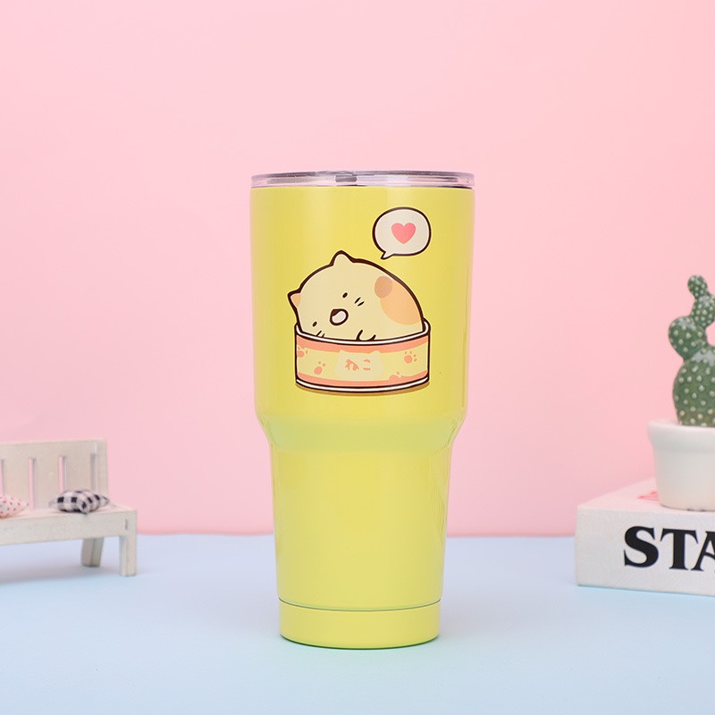 Ly giữ nhiệt - Bình giữ nhiệt Thái Lan 900ml có túi xách và ống hút bền đẹp