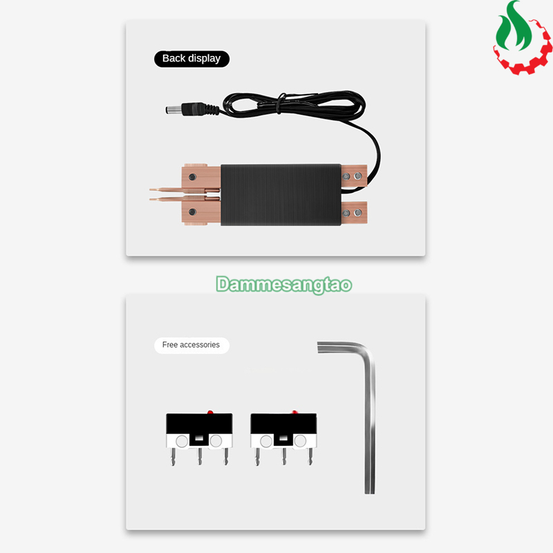 (C2-7)Tay hàn cell pin cân lực đồng đỏ (Có kim hàn)