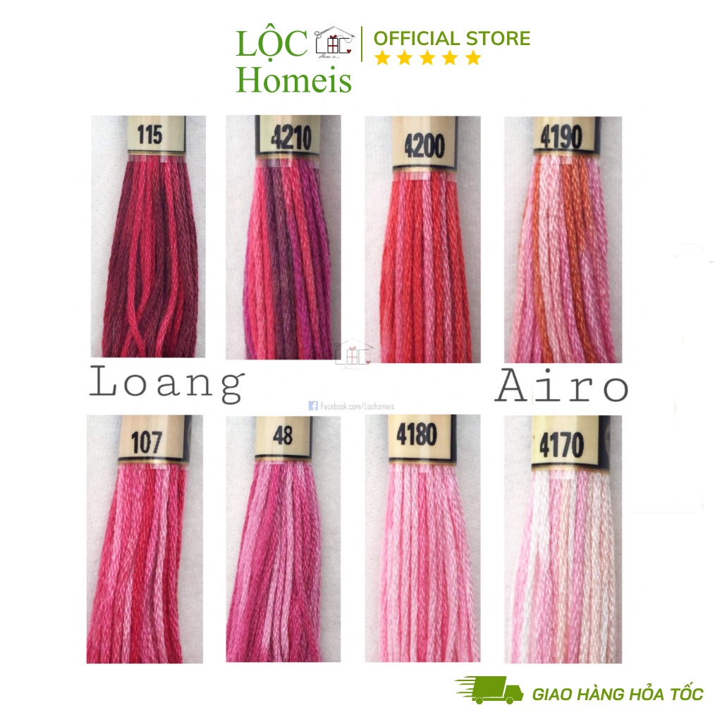 Set Chỉ Loang Airo Full 78 Màu - LỘC Homeis