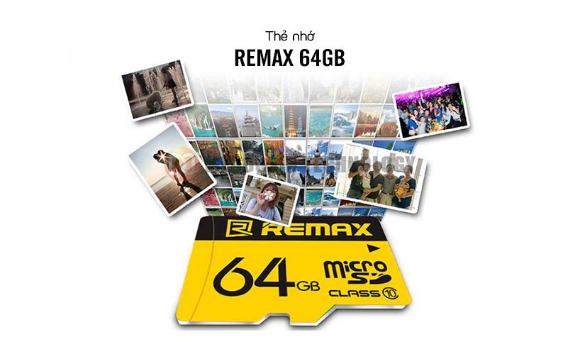 Thẻ nhớ MicroSD Remax 64Gb Class 10