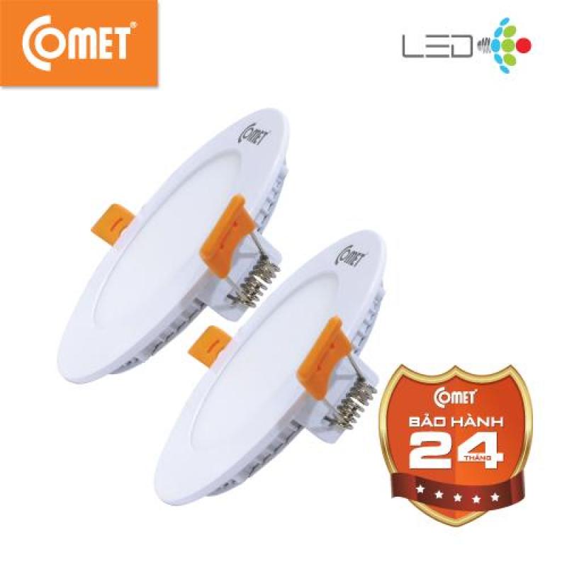 Bộ 02 Đèn Led Siêu Mỏng Âm Trần Tròn Comet CP111S-15, công suất 15W