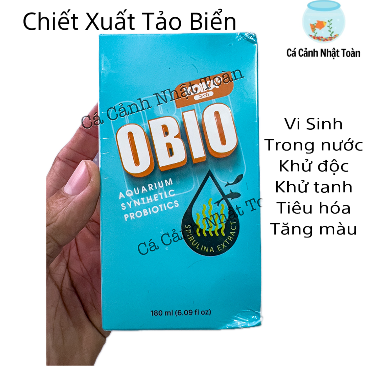 "hoàn tiền đến 10%" men vi sinh obio koika kết hợp tảo biển làm trong nước, khử mùi tanh bể cá cảnh