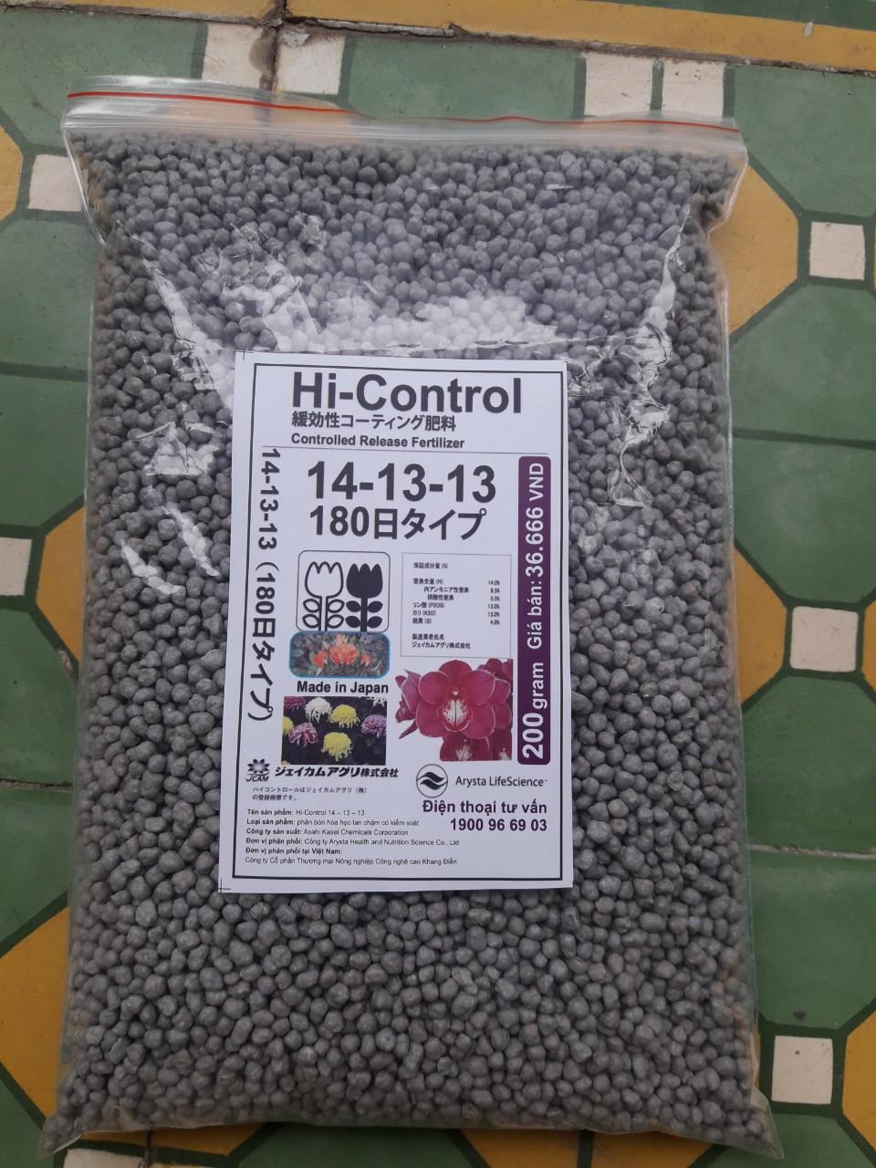 Phân bón tan chậm nhật bản 14-13-13 gói 500g
