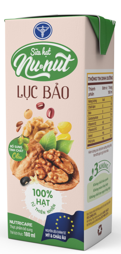 (HSD T3-2025) THÙNG 48 HỘP SỮA HẠT NUNUT LỤC BẢO 180Ml.
