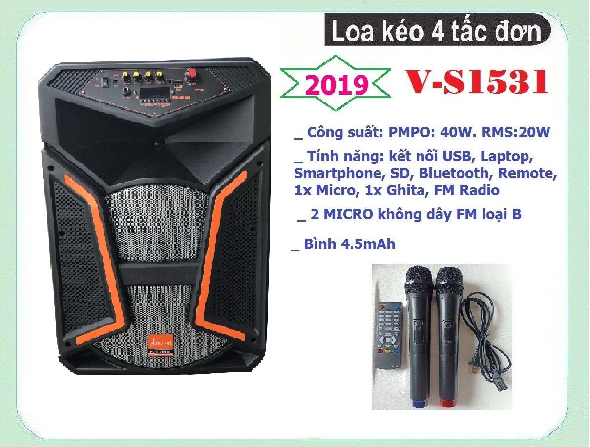 Loa kéo Doremi V-S1531, 4 tấc đơn
