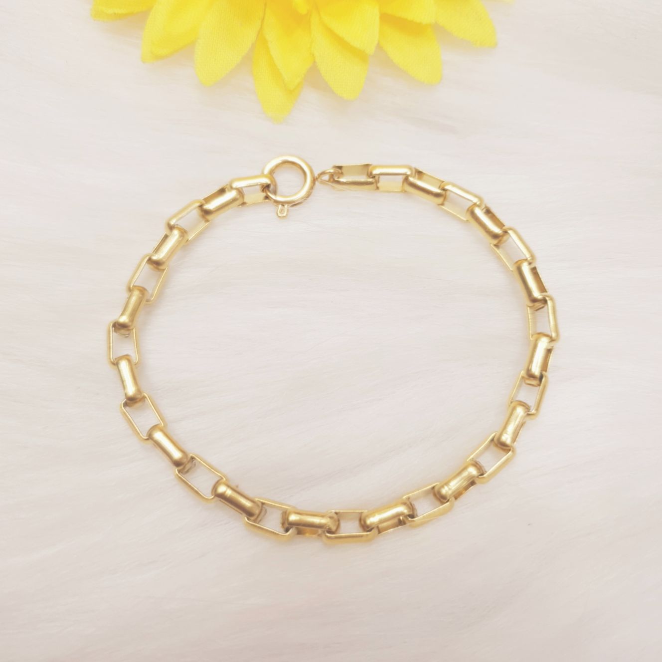 (Hàng Nano Cao Cấp-Không kiêng nước) Lắc Tay Xích Vuông Bọng Nhẹ Titanium Cao Cấp- Dùng lâu dài tắm rửa thoải mái