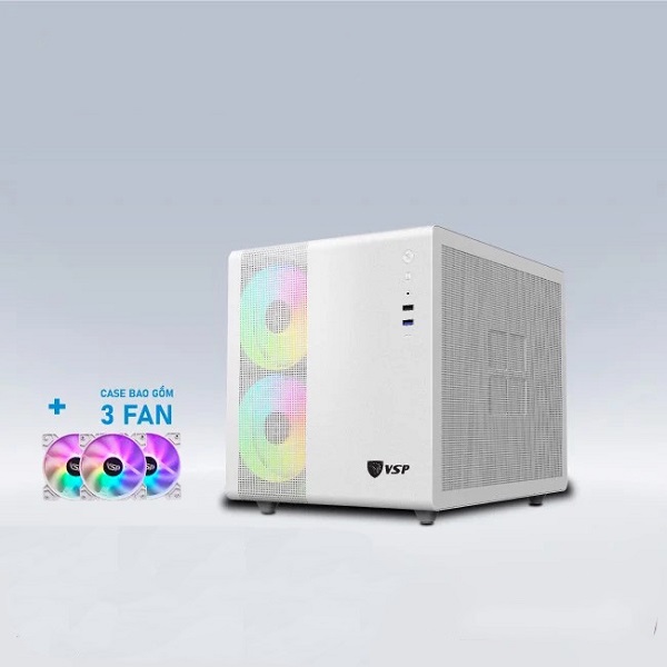 Vỏ Case Máy Tính cực đẹp bể cá mini ( No fan / Black / White / MATX / ITX/3 Fan)