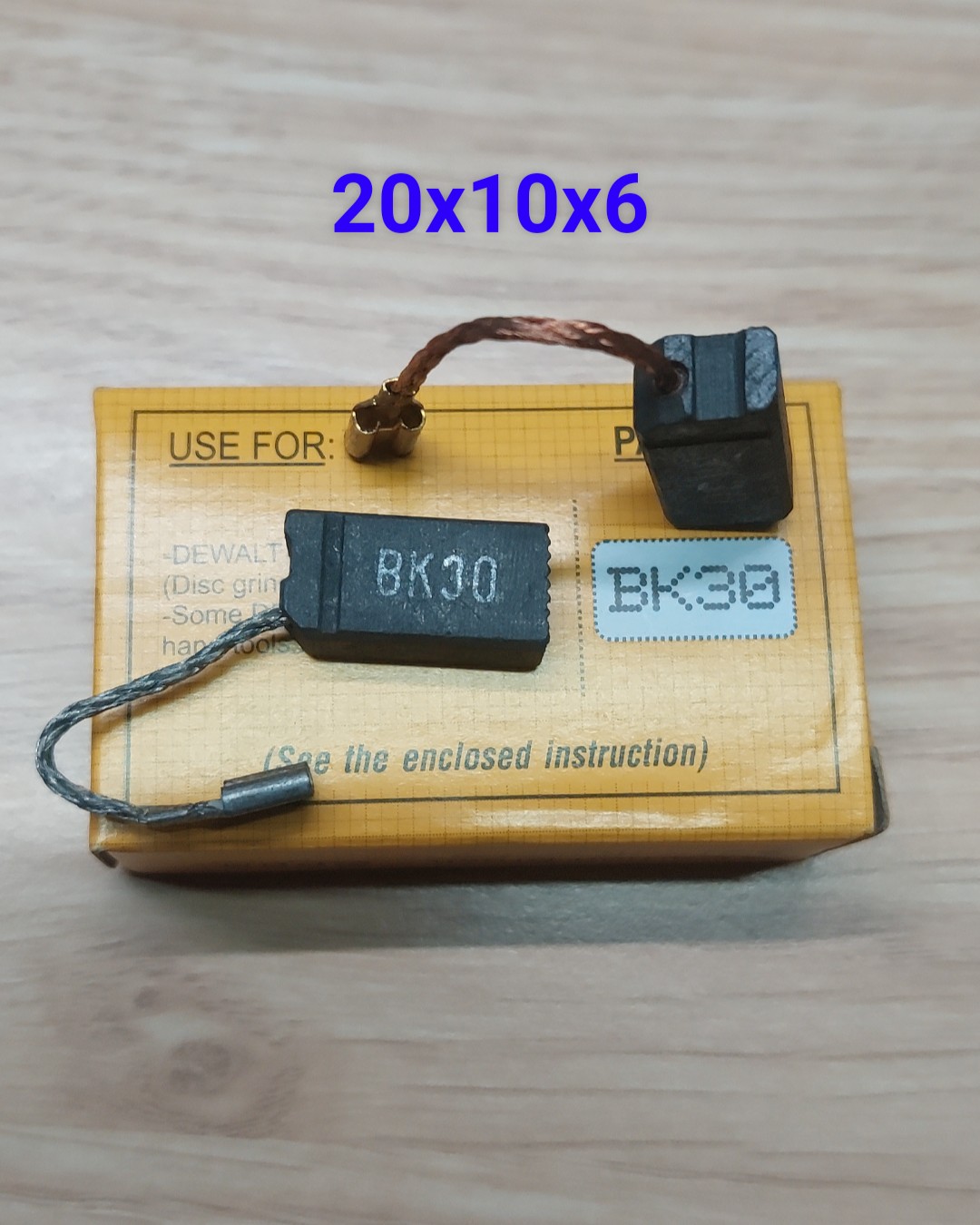 Chổi than hộp vàng than nb bk30, mài dw830 / dw831