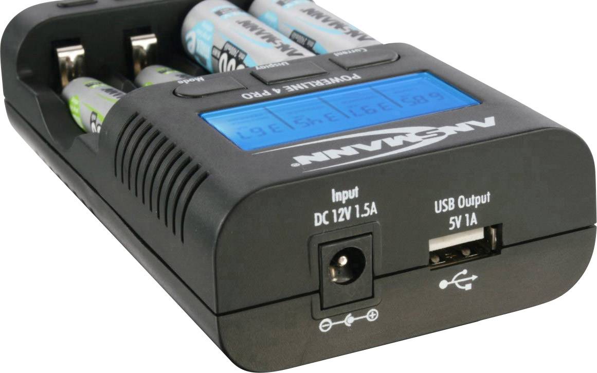 [HCM]Bộ sạc pin Ansmann Powerlinr 4 Pro