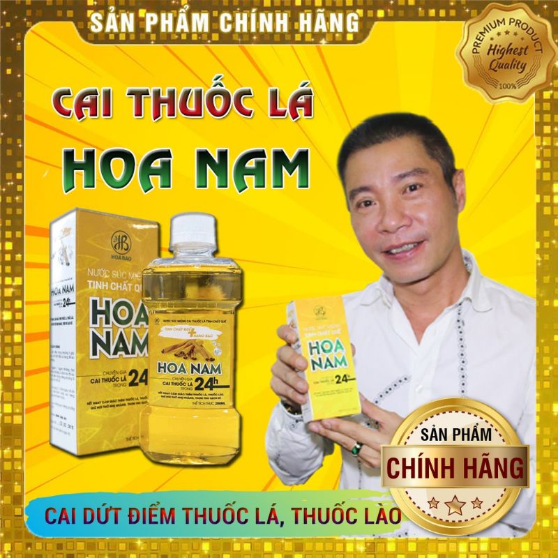 Nước súc miệng cai thuốc lá hoa nam