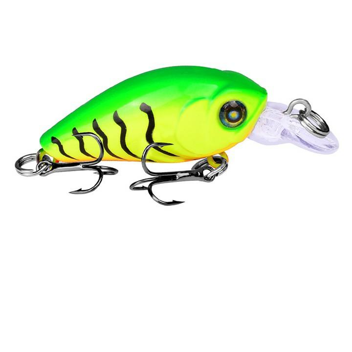 Mồi giả câu cá lóc 6cm với 6 lưỡi câu big sale