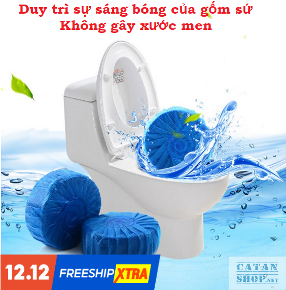 Combo 10 viên thả bồn cầu toilet diệt khuẩn Viên tẩy bồn cầu công nghệ Hàn Quốc Khử Mùi Nhà Vệ Sinh GD404-TayBC