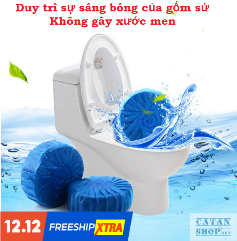Combo 10 viên tẩy bồn cầu toilet diệt khuẩn Viên tẩy bồn cầu công nghệ Hàn Quốc Khử Mùi Nhà Vệ Sinh Tiện Dụng GD404-TayBC