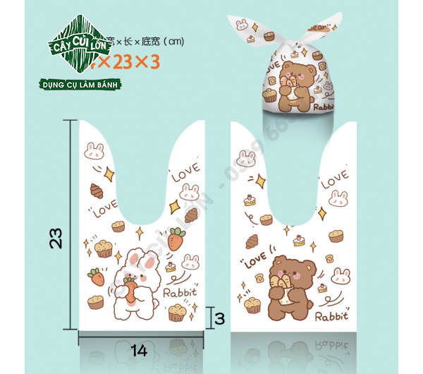 SET 50 TÚI TAI THỎ